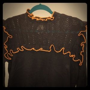 Navy baby doll sweater